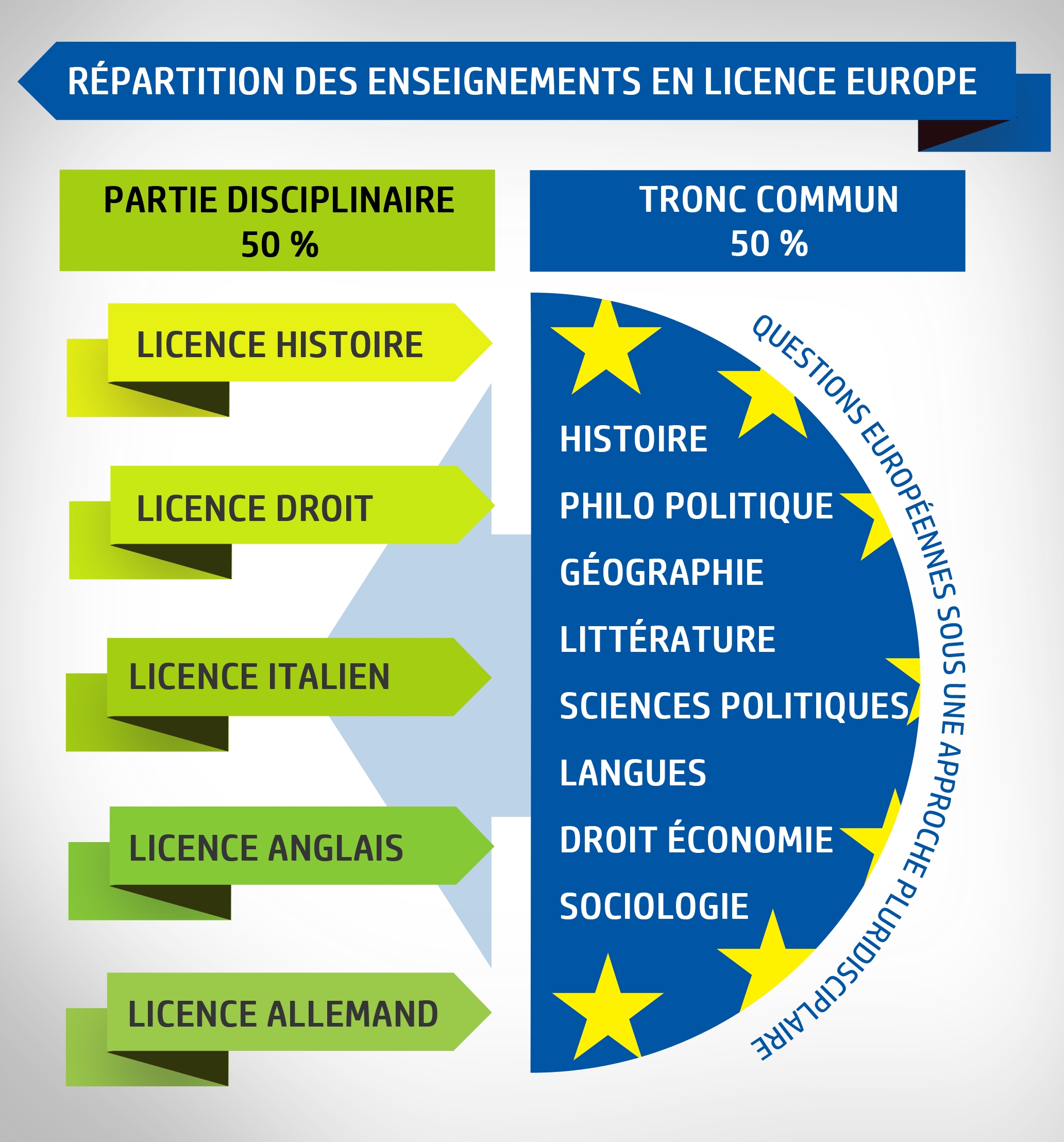 Schéma de répartition des enseignements